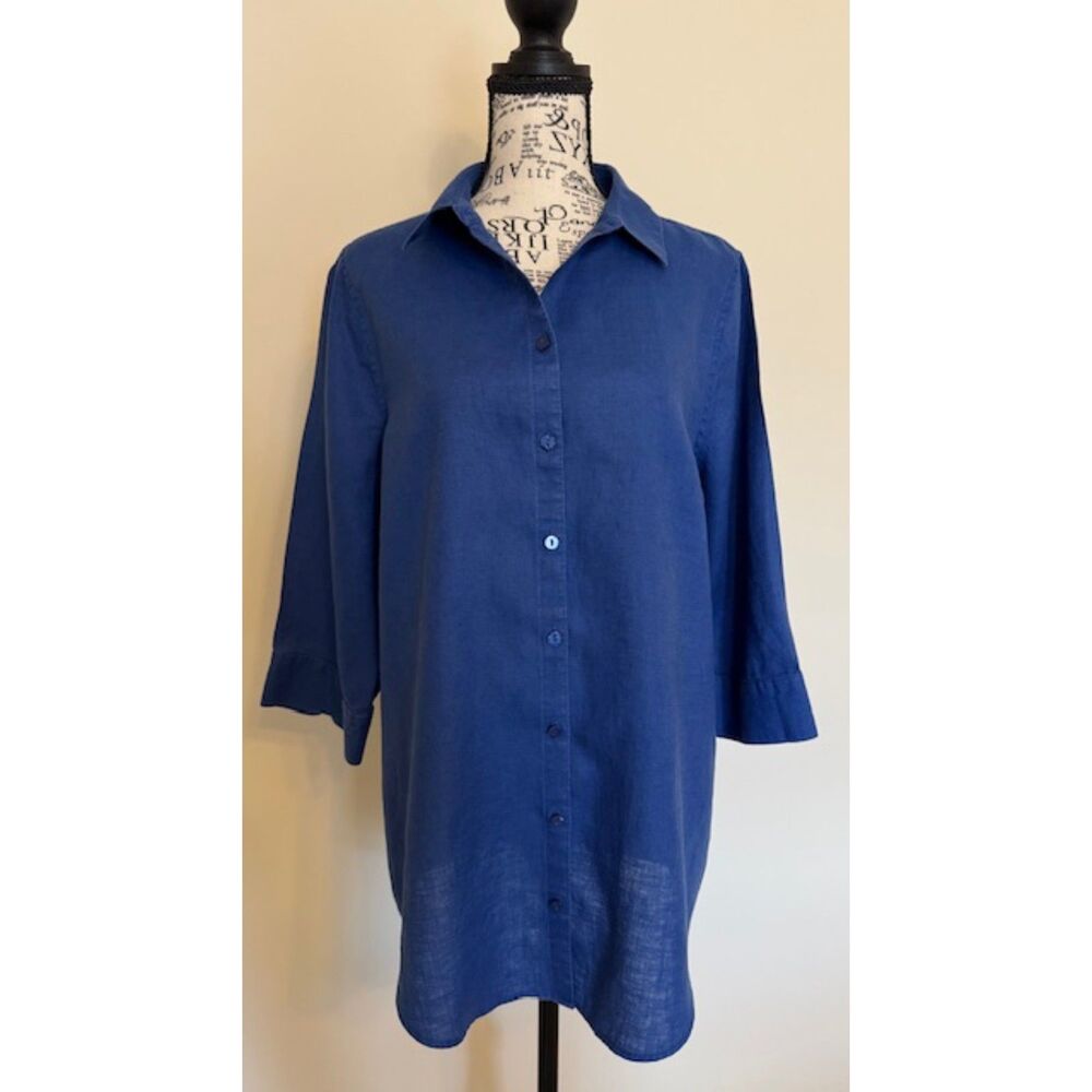 Chico's Linen tunic blouse - size 1